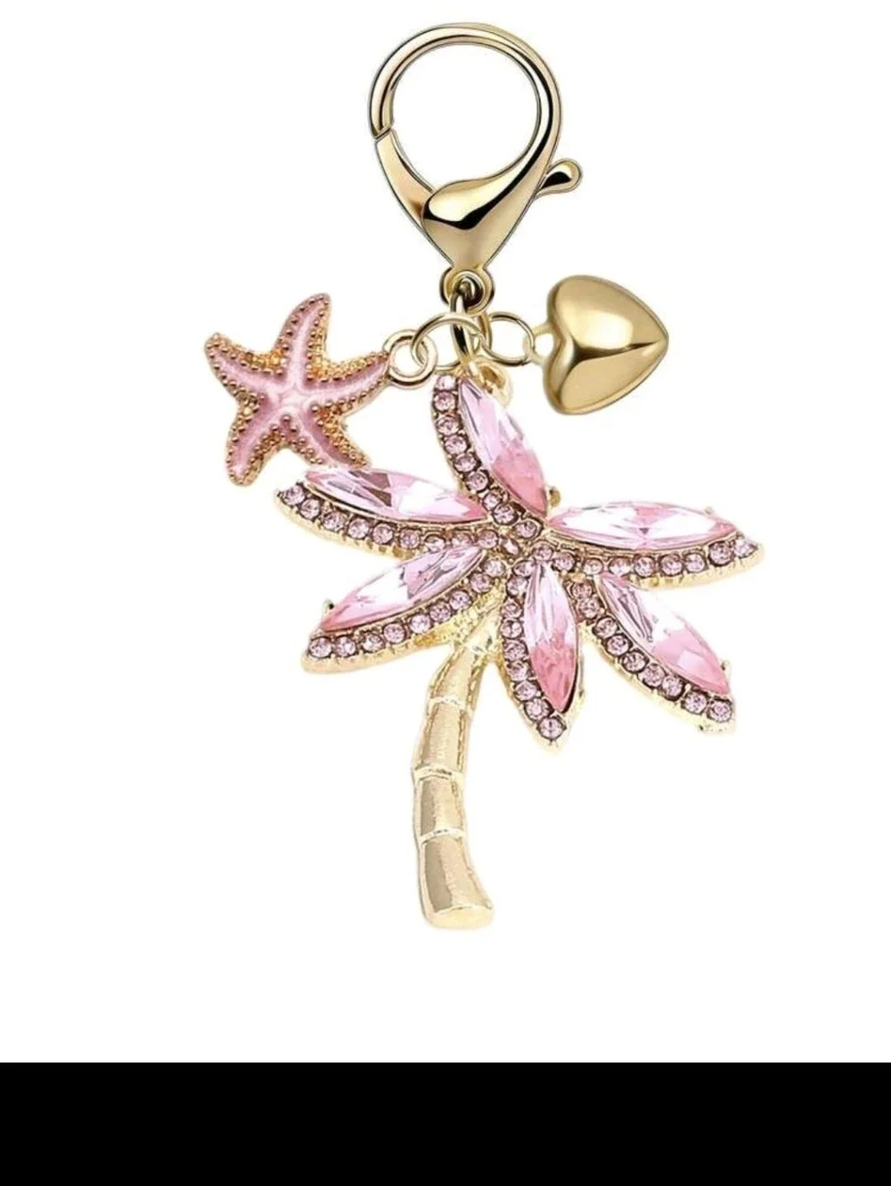 Palm Tree Tropical Beach Theme Bag Charm/ Keychain NEW